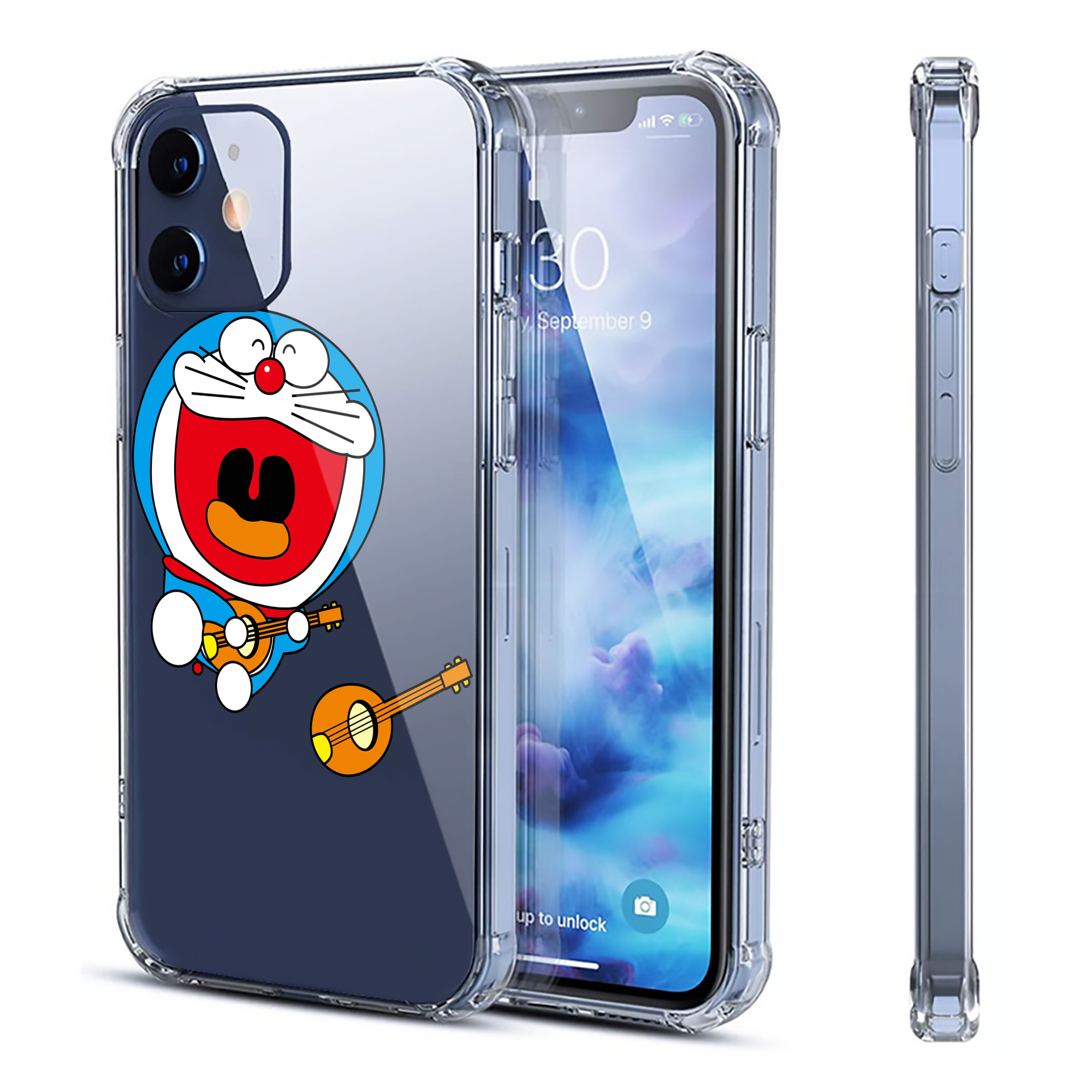 （画像用） ドラえもん Doraemon 【iPhone 12シリーズ対応】透明スマホケース（クリアソフトケース）
